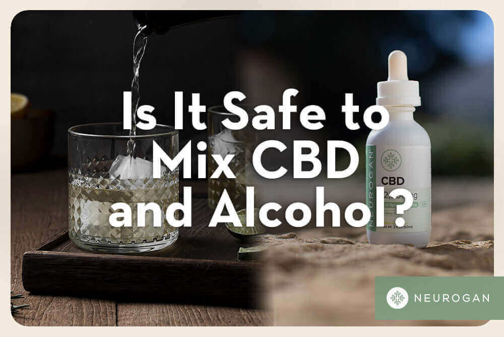 Alcoholic Drink Next To Neurogan CBD Oil