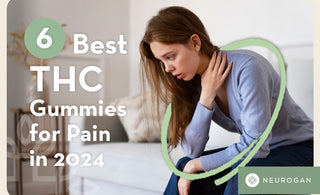 woman in pain on couch looking for the best THC gummies for pain