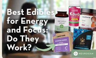 The top edibles for energy. Text: Best Edibles for Energy and Focus: Do They Work? 