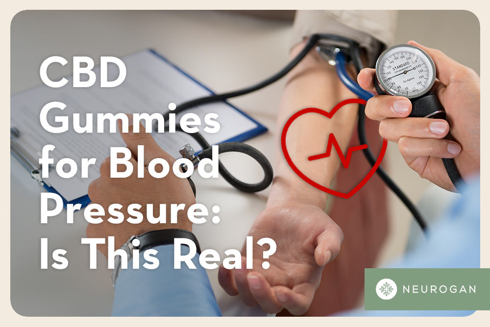 Doctor holding a stethoscope. Text: CBD gummies for blood pressure: is this real? 
