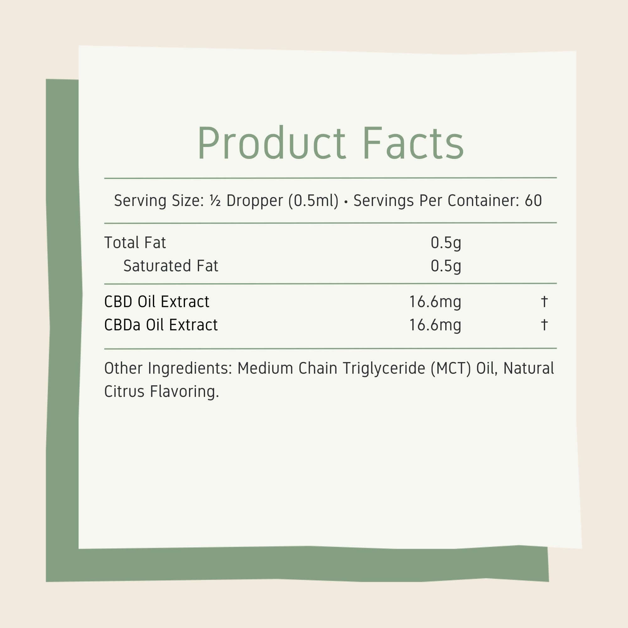 CBDa Oil for Sale | Immune Health | Full Spectrum Tincture