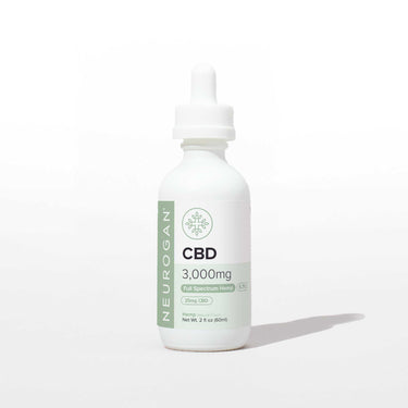 Hemp flavor, Full Spectrum CBD oil 3000MG in 2oz white bottle with white rubber dropper top