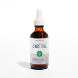 Neurogan CBD oil 5000mg, citrus in 2oz, amber colored glass bottle and white rubber dropper top