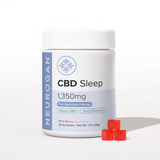 Neurogan Full Spectrum CBD Sleep Gummies with Melatonin, white bottle with white lid
