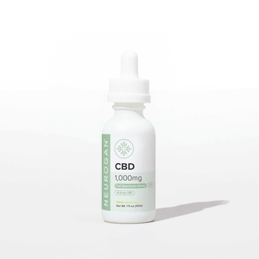 Neurogan CBD tincture 1000mg in a 1oz bottle, featuring full-spectrum hemp and citrus flavors.