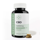 A bottle of full spectrum CBD Capsules 1000mg