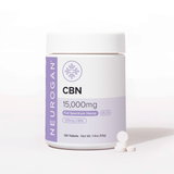Neurogan Full Spectrum CBN Tablets in white bottle with white lid