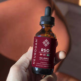 handheld close up of RSO tincture