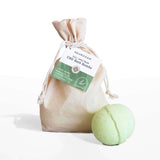 Light green colored CBD Bath Bomb infused with 200mg CBD per piece