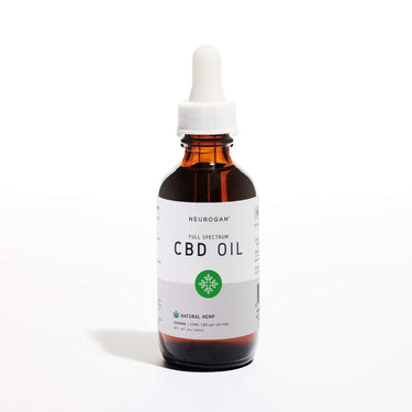 Full Spectrum CBD Oil 3000MG in 2oz brown bottle with white rubber top