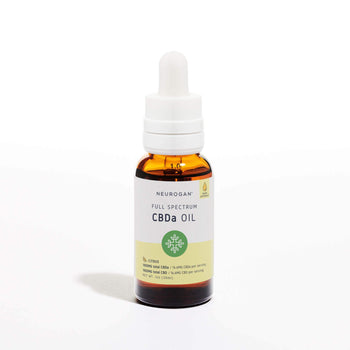 Neurogan Full Spectrum CBDa Oil 2000MG citrus,1oz amber glass bottle, white rubber dropper top