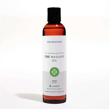 CBD Massage Oil 4000MG in 8oz brown bottle